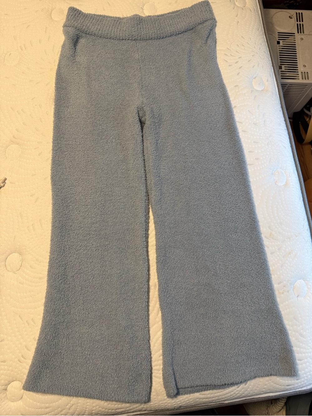 stars above Light Blue Wide-Leg pants